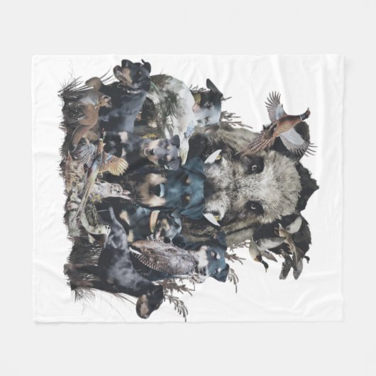 Deutscher Jagdterer Fleecedecke (Vorderseite (Horizontal))