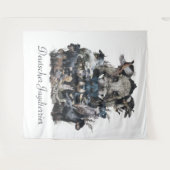 Deutscher Jagdterer Platz Uhr Kaffee Mu Wandteppich (Vorderseite (Horizontal))