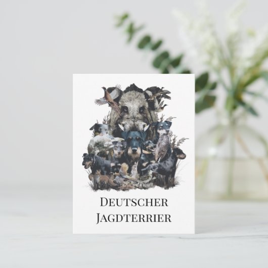 Deutscher Jagdterer Postkarte (Stehend Vorderseite)