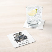 Deutscher Jagdterer Rechteckiger Pappuntersetzer (Vor Ort)