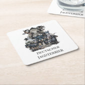 Deutscher Jagdterer Rechteckiger Pappuntersetzer (angewinkelt)