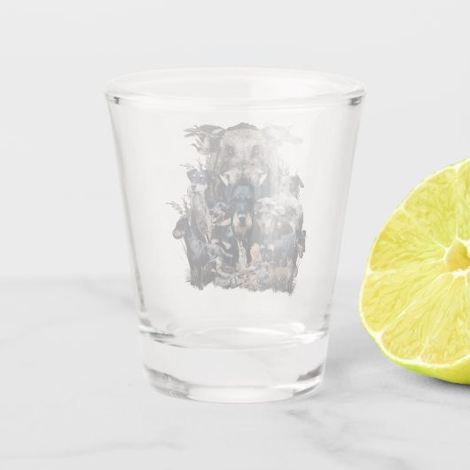 Deutscher Jagdterer Schnapsglas (Rückseite)