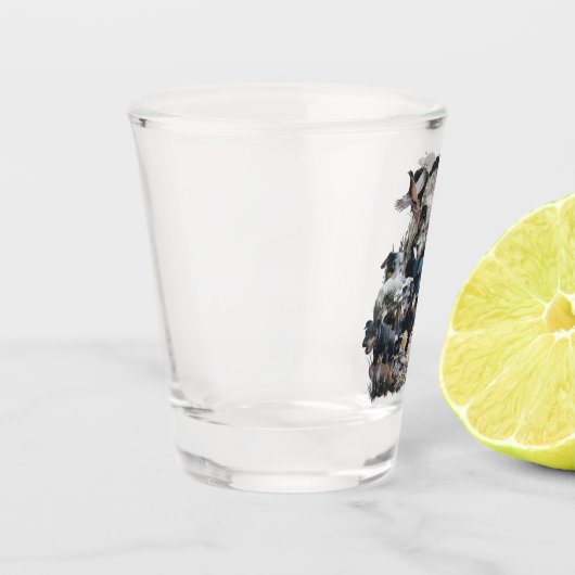 Deutscher Jagdterer Schnapsglas (Links)