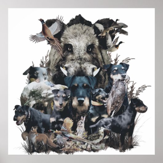 Deutscher Jagdterer Tapestry Canvas Print Poster (Vorne)