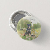 Deutscher Jagdterrier (Jagdschrecker) Sticker Pape Button (Vorne & Hinten)