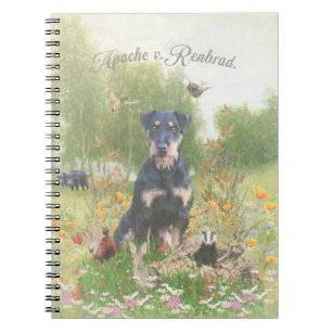 Deutscher Jagdterrier (Jagdschrecker) Sticker Pape Notizblock