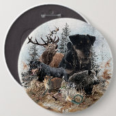 Deutscher Jagdterrier (Jagdterrier) Button (Vorne & Hinten)