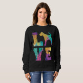 Deutscher Jagdterrier Love Sweatshirt (Vorne ganz)