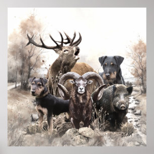 Deutscher Jagdterrier Poster