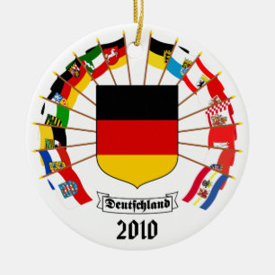 Deutscher kennzeichnet Pinwheel Keramik Ornament