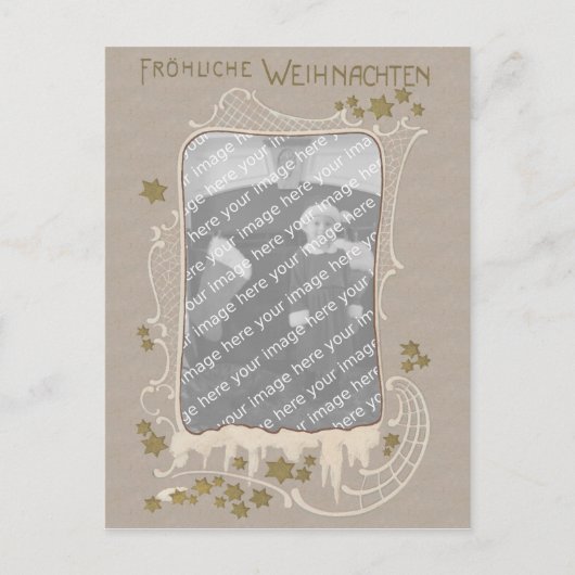 Deutscher Kunst Nouveau Feiertagspostkarte (Vorderseite)