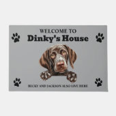 Deutscher Kurzgeber Pointer Dog Fußmatte (Vorderseite)