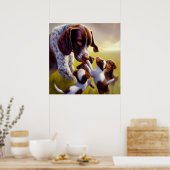 Deutscher Kurzgeber Pointer Dog Poster (Küche)