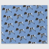 Deutscher Kurzhaar-Pointer-Welpengeschenk-Wraps Geschenkpapier (Flach)