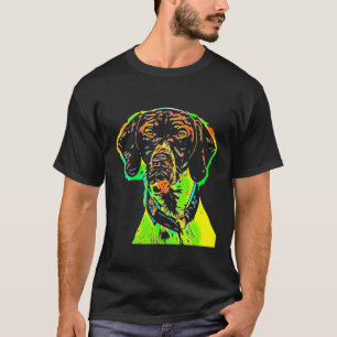 Deutscher Kurzhaarhundebüt Welpe Pop Art T-Shirt