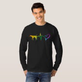 Deutscher kurzhaariger Pointer Heartbeat Farbiger  T-Shirt (Vorne ganz)