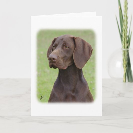 Deutscher kurzhaariger Zeiger AA004D-019 Karte (Vorderseite)