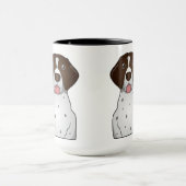 Deutscher kurzhaariger Zeiger-Cartoon Tasse (Zentrum)
