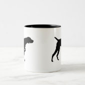 Deutscher kurzhaariger Zeiger-Gang Zweifarbige Tasse (Mittel)