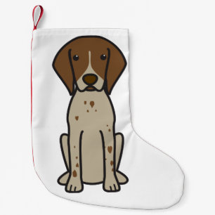 Deutscher kurzhaariger Zeiger-HundeCartoon Kleiner Weihnachtsstrumpf