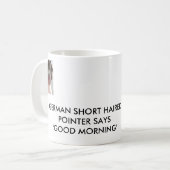 DEUTSCHER KURZHAARIGER ZEIGER KAFFEETASSE (Vorderseite Links)