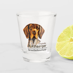 Deutscher kurzhaariger Zeiger Kurzhaar Schnapsglas