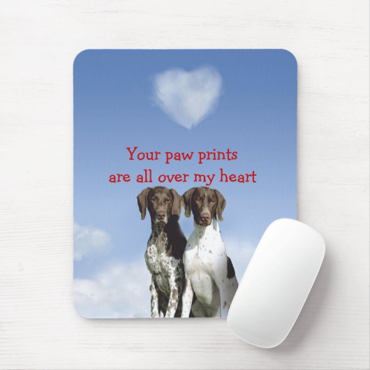 Deutscher kurzhaariger Zeiger Mousepad (Mit Mouse)