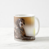 Deutscher kurzhaariger Zeiger - Stechpalmen-Tasse Kaffeetasse (VorderseiteRechts)