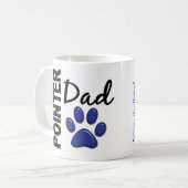 Deutscher kurzhaariger Zeiger-Vater 2 Kaffeetasse (Vorderseite Links)