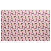 Deutscher Kurzhaarspinner Rosa Stoff (Fat Quarter (45,7 x 55,9 cm))
