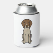 Deutscher Kurzhundehund-Cartoon Dosenkühler (Kanne Rückseite)