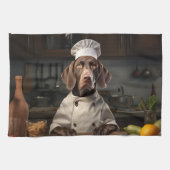 Deutscher Kurzhundehund-Koch Geschirrtuch (Horizontal)