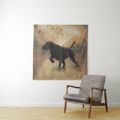 Deutscher Kurzläufer bereit zur Jagd auf Geschenkb Wandteppich (Beispiel (Horizontal))