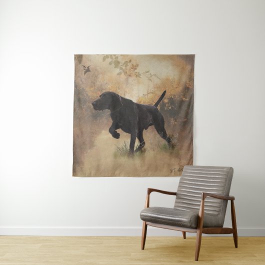 Deutscher Kurzläufer bereit zur Jagd auf Geschenkb Wandteppich (Beispiel (Horizontal))