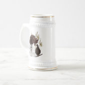 Deutscher Kurzläufer Pointer Beer Stein Bierglas (Vorderseite Links)