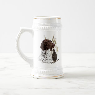 Deutscher Kurzläufer Pointer Beer Stein Bierglas