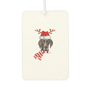 Deutscher Kurzläufer-Pointer Dog Antlers Santa Chr Autolufterfrischer