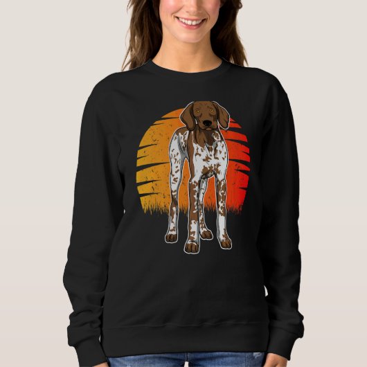 Deutscher Kurzpointer Gsp Sunset Sweatshirt (Vorderseite)