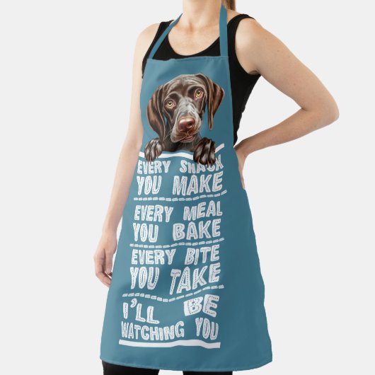 Deutscher Kurzpointer jeden Snack, den Sie machen Schürze (InSitu)