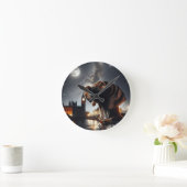 Deutscher Kurzstreckenseeverkehr Sky Moon Runde Wanduhr (Zuhause)