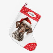 Deutscher Kurzstreckenseeverkehr Weihnachtsmannmüt Großer Weihnachtsstrumpf (Vorderansicht (hängend))