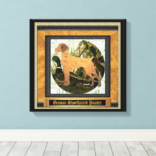 Deutscher Kurzstreckensport Leinwanddruck (Insitu (Holzboden))