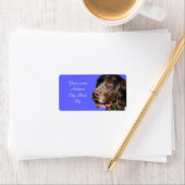 Deutscher Kurzzeiger Adressaufkleber (Insitu)