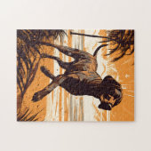 Deutscher Kurzzeiger am Strand Puzzle (Horizontal)