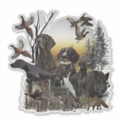 Deutscher Kurzzeiger Aufkleber (Vorderseite)