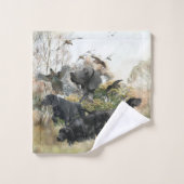 Deutscher Kurzzeiger Badhandtuch Set (Waschlappen)