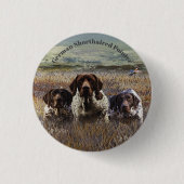 Deutscher Kurzzeiger Button (Vorderseite)