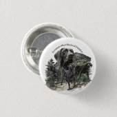 Deutscher Kurzzeiger Button (Vorne & Hinten)
