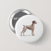 Deutscher Kurzzeiger Button (Vorne & Hinten)