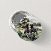 Deutscher Kurzzeiger Button (Vorne & Hinten)